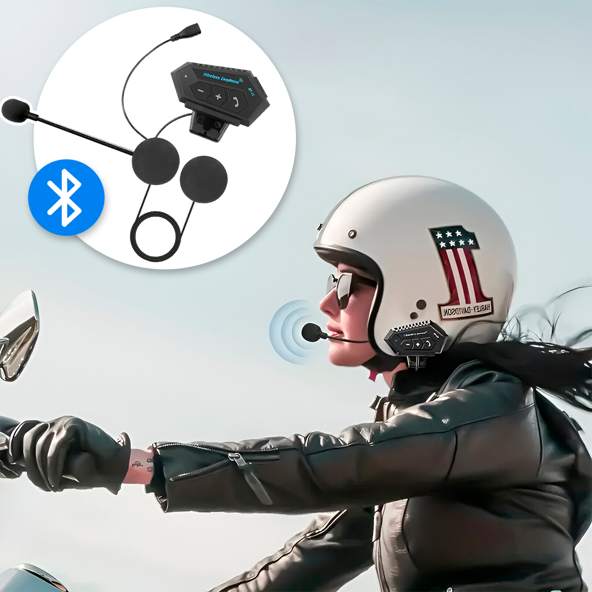 Miniatura 8 de Intercomunicador Casco Moto BT-12